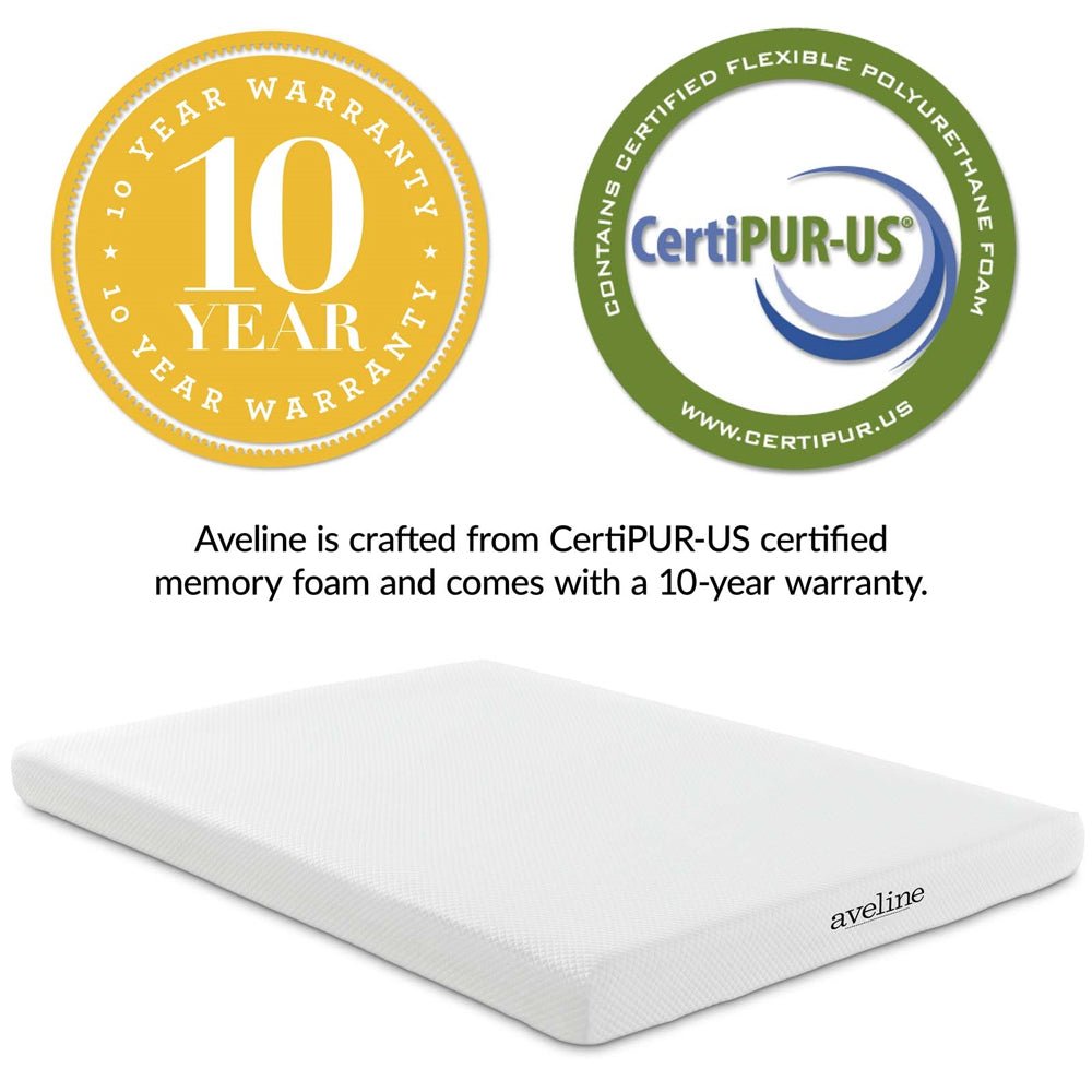 Aveline 6" Gel - Infused Memory Foam Mattress with 10 Years Warranty - BUILDMYPLACE