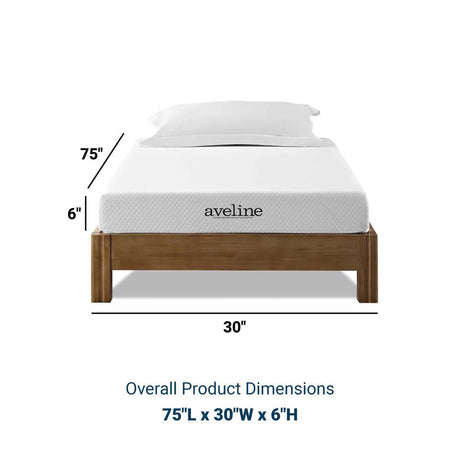 Aveline 6" Gel - Infused Memory Foam Mattress with 10 Years Warranty - BUILDMYPLACE