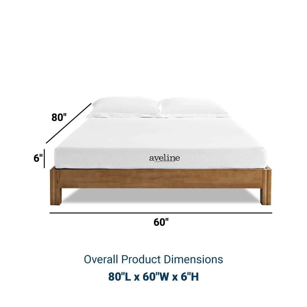 Aveline 6" Gel - Infused Memory Foam Mattress with 10 Years Warranty - BUILDMYPLACE