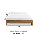 Aveline 6" Gel - Infused Memory Foam Mattress with 10 Years Warranty - BUILDMYPLACE