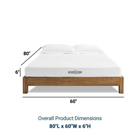 Aveline 6" Gel - Infused Memory Foam Mattress with 10 Years Warranty - BUILDMYPLACE