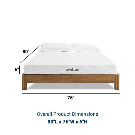 Aveline 6" Gel - Infused Memory Foam Mattress with 10 Years Warranty - BUILDMYPLACE