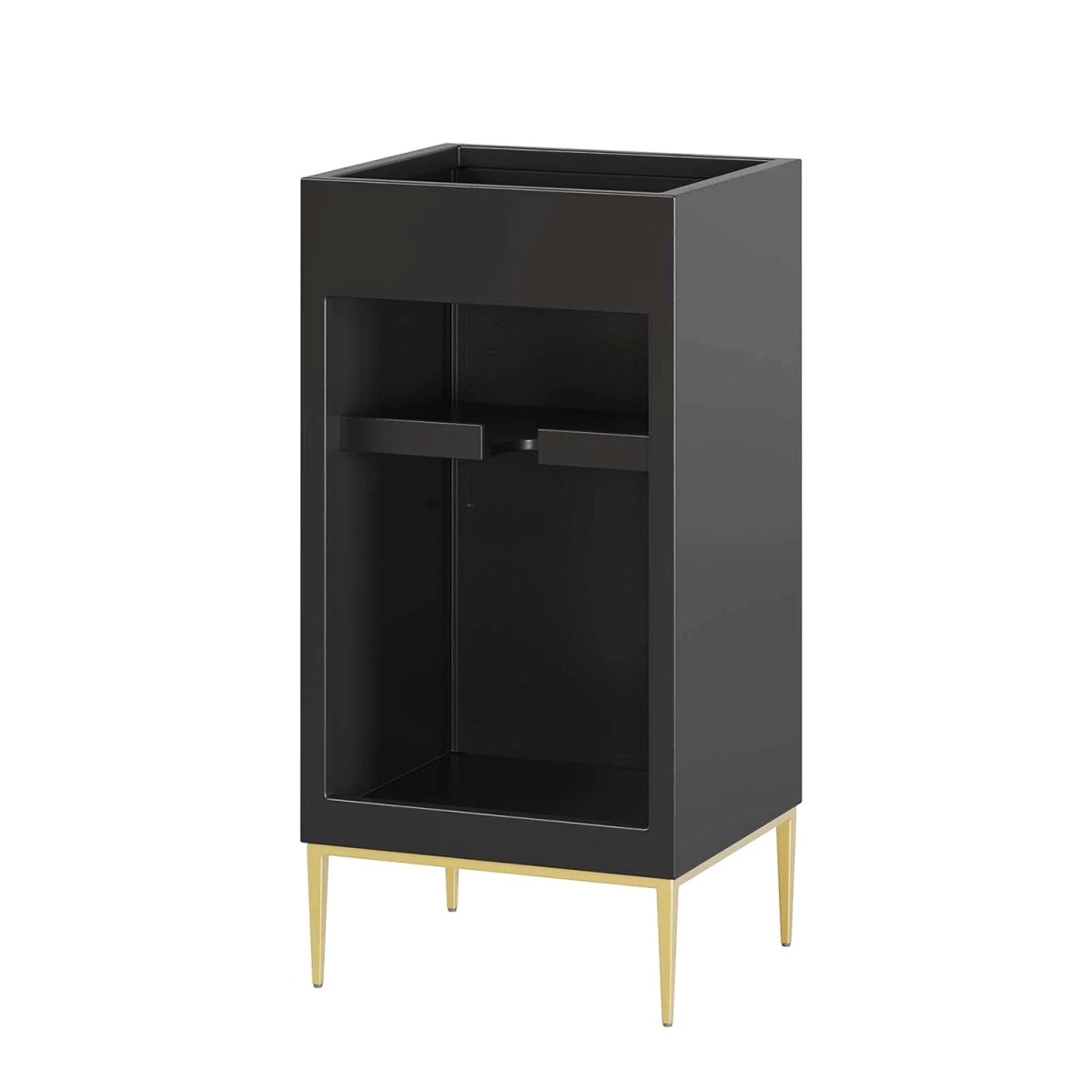 Awaken Black Freestanding Single Sink Bathroom Vanity (Sink not Included) - BUILDMYPLACE