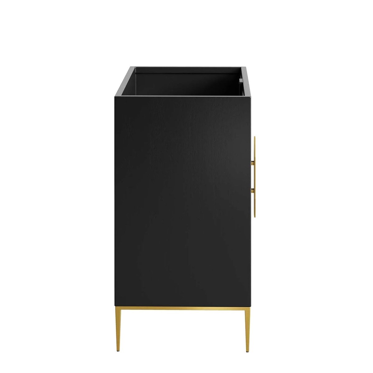 Awaken Black Freestanding Single Sink Bathroom Vanity (Sink not Included) - BUILDMYPLACE