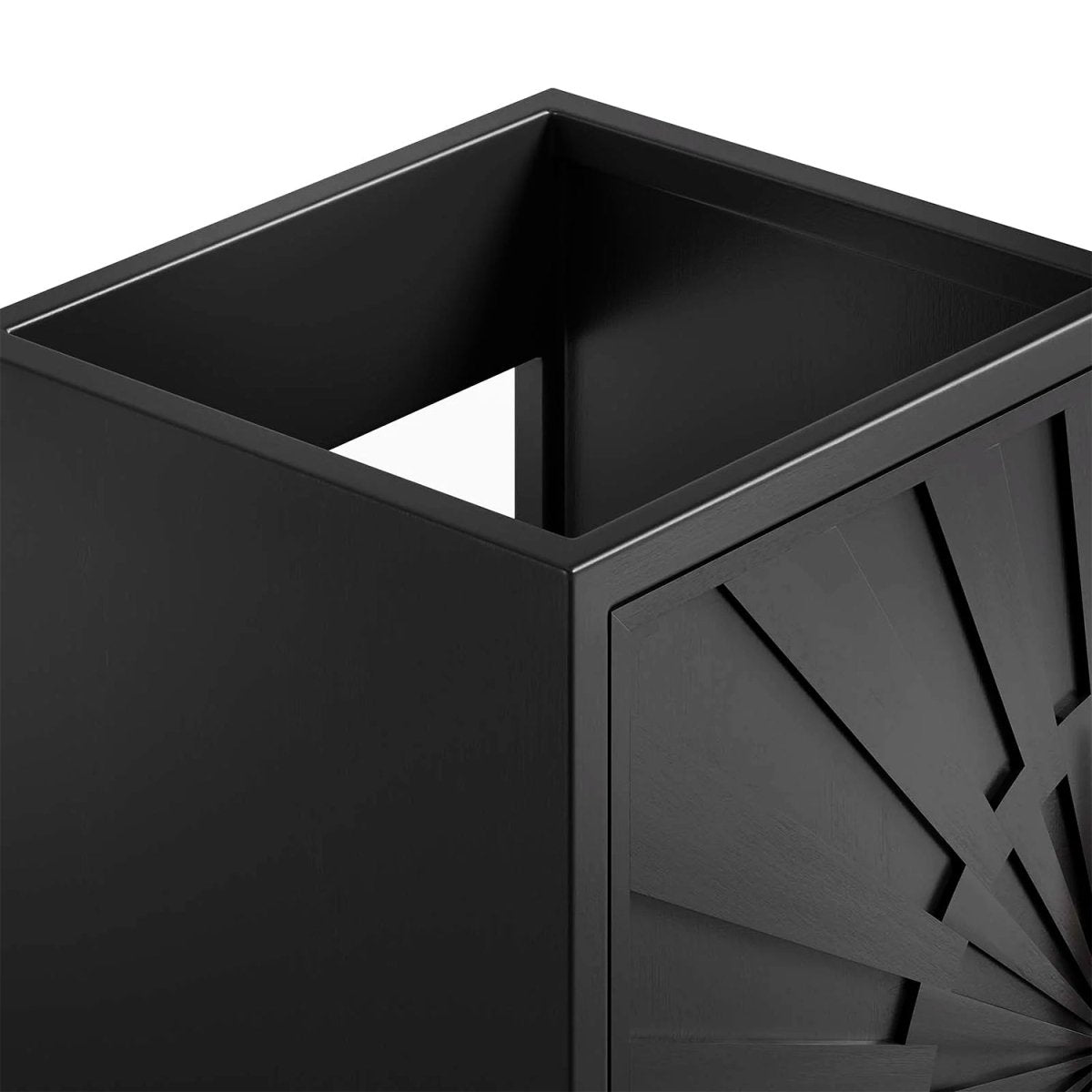 Awaken Black Freestanding Single Sink Bathroom Vanity (Sink not Included) - BUILDMYPLACE