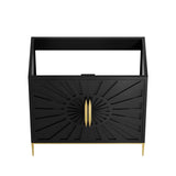 Awaken Black Freestanding Single Sink Bathroom Vanity (Sink not Included) - BUILDMYPLACE