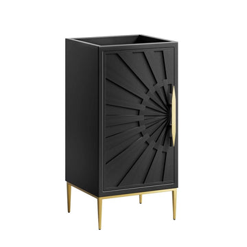 Awaken Black Freestanding Single Sink Bathroom Vanity (Sink not Included)