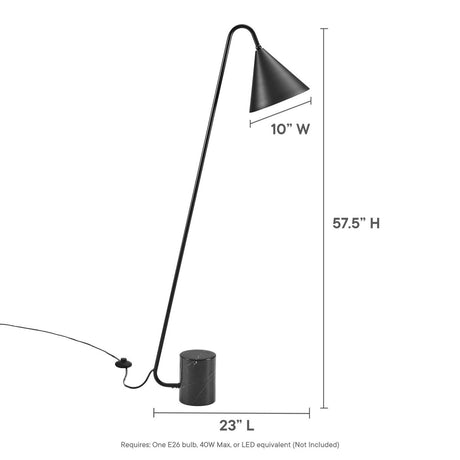 Ayla Marble Base Floor Lamp - BUILDMYPLACE