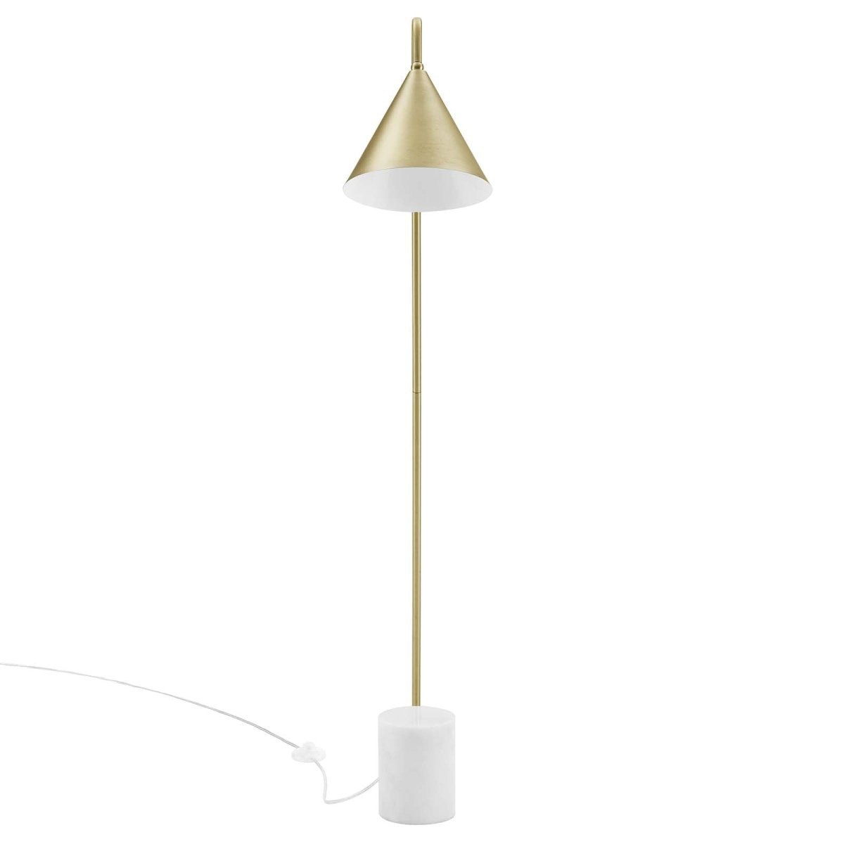Ayla Marble Base Floor Lamp - BUILDMYPLACE