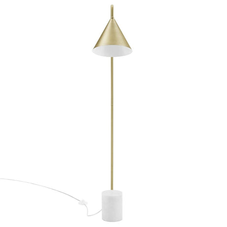 Ayla Marble Base Floor Lamp - BUILDMYPLACE
