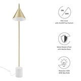 Ayla Marble Base Floor Lamp - BUILDMYPLACE