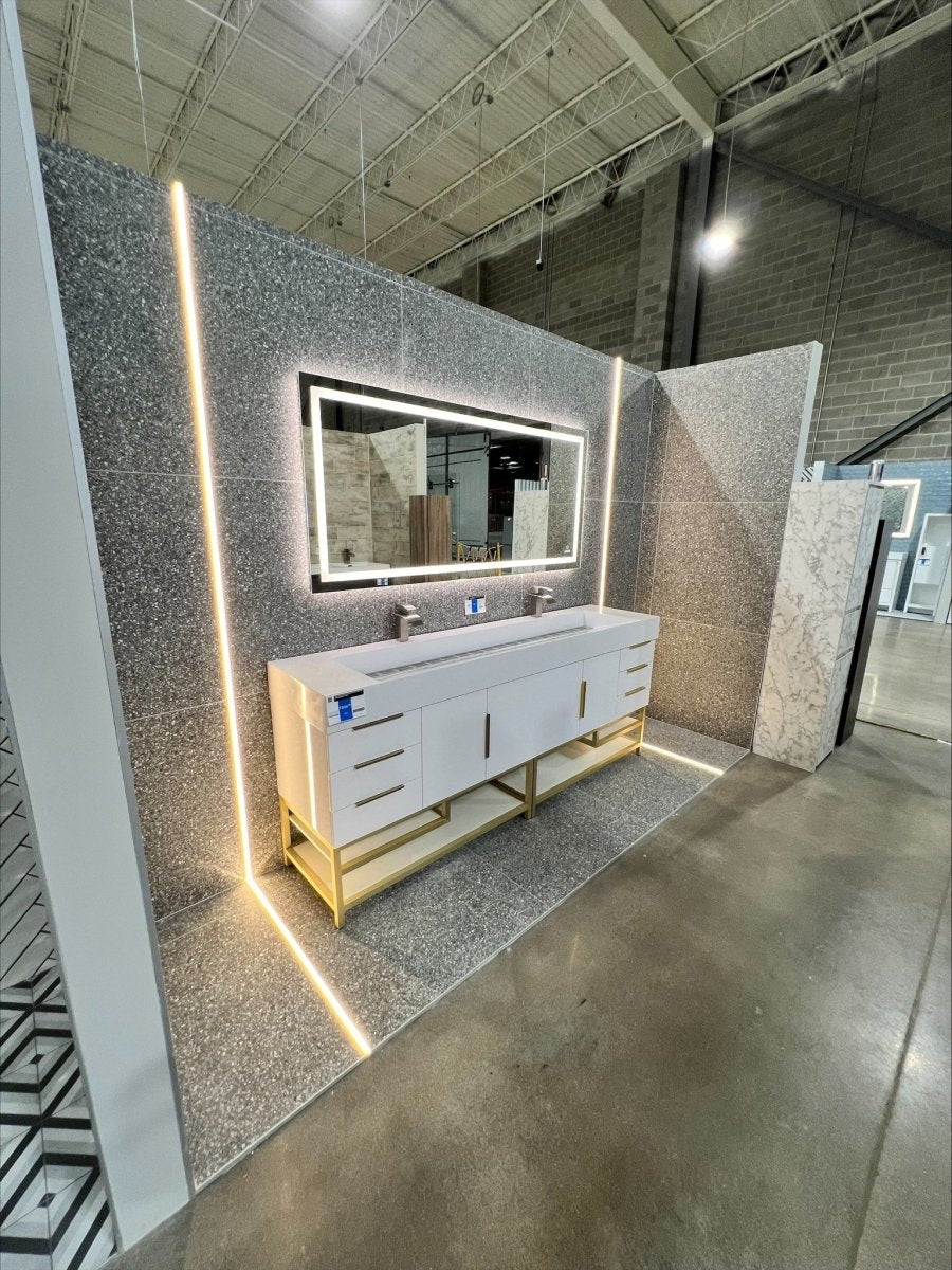 Backlit/Frontlit, Vanity Mirror with Lights, Touch Switch, Anti - Fog, Adjustable 3 - Color Temperature & Remembrance, CRI 90+, LED Mirror for Bathroom, Accord Style - BUILDMYPLACE