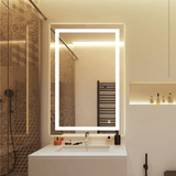 Backlit/Frontlit, Vanity Mirror with Lights, Touch Switch, Anti - Fog, Adjustable 3 - Color Temperature & Remembrance, CRI 90+, LED Mirror for Bathroom, Accord Style - BUILDMYPLACE