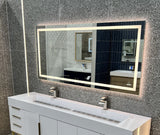 Backlit/Frontlit, Vanity Mirror with Lights, Touch Switch, Anti - Fog, Adjustable 3 - Color Temperature & Remembrance, CRI 90+, LED Mirror for Bathroom, Accord Style - BUILDMYPLACE