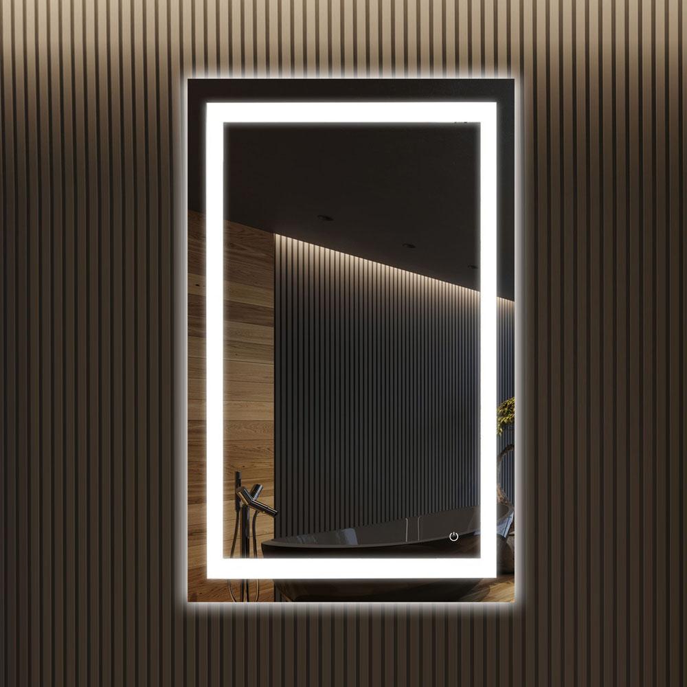Backlit/Frontlit, Vanity Mirror with Lights, Touch Switch, Anti - Fog, Adjustable 3 - Color Temperature & Remembrance, CRI 90+, LED Mirror for Bathroom, Accord Style - BUILDMYPLACE