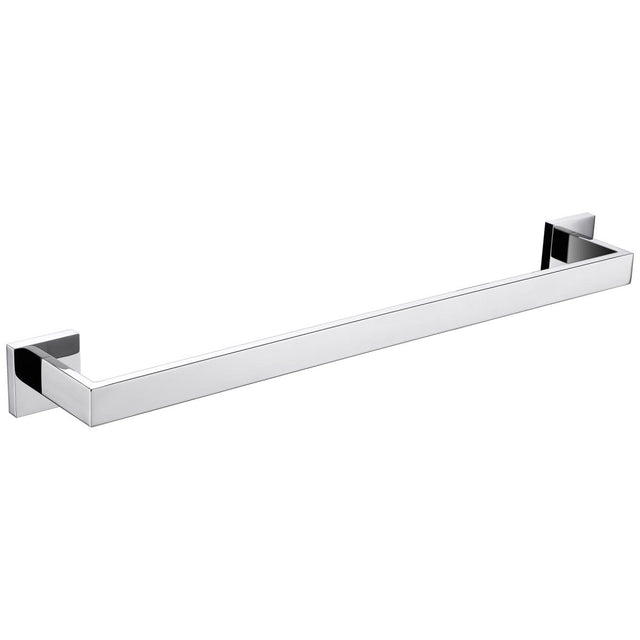 Bagno Lucido Stainless Steel 24 in. Wall Mounted Towel Bar in Chrome Finish - BUILDMYPLACE