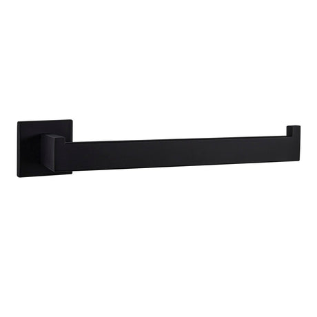 Bagno Lucido Stainless Steel Towel Holder - Matte Black - BUILDMYPLACE