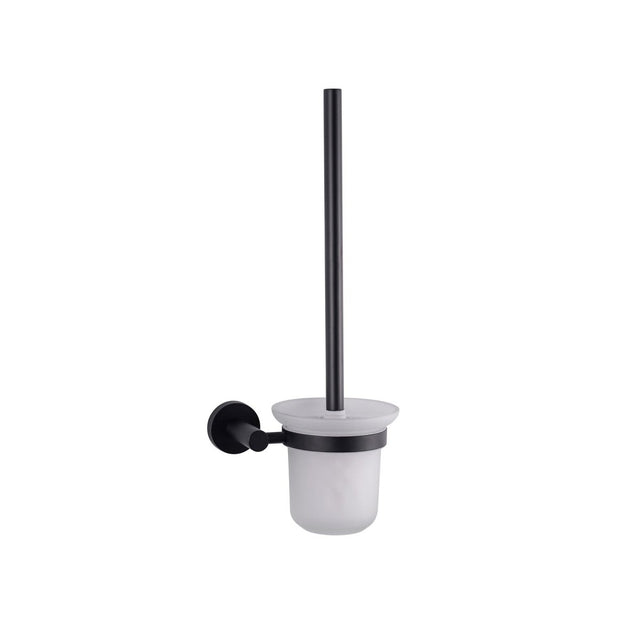 Bagno Nera Stainless Steel Toilet Brush - Matte Black - BUILDMYPLACE