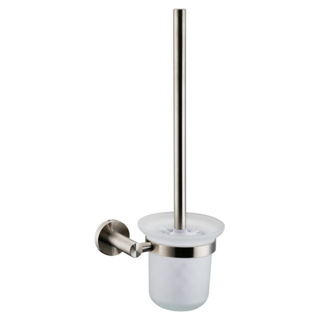 Bagno Nera Stainless Steel Toilet Brush - Satin Nickel - BUILDMYPLACE