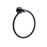 Bagno Nera Stainless Steel Towel Ring - Matte Black - BUILDMYPLACE