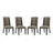 Baron Kitchen And Dining Fabric Chair Set Of 4 - Dining Room Chair Sets - BUILDMYPLACE