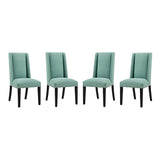 Baron Kitchen And Dining Fabric Chair Set Of 4 - Dining Room Chair Sets - BUILDMYPLACE