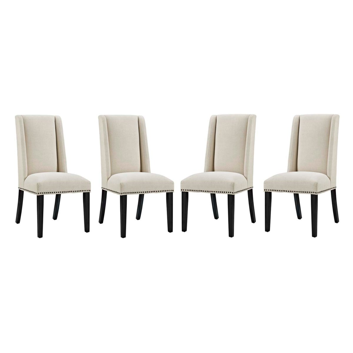 Baron Kitchen And Dining Fabric Chair Set Of 4 - Dining Room Chair Sets - BUILDMYPLACE