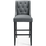 Baronet Bar Stool Upholstered Fabric Set of 2 - BUILDMYPLACE