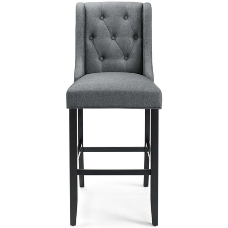 Baronet Bar Stool Upholstered Fabric Set of 2 - BUILDMYPLACE