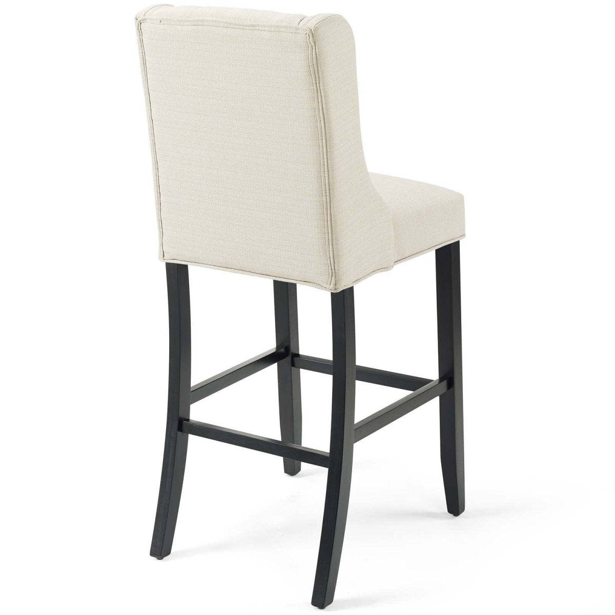 Baronet Bar Stool Upholstered Fabric Set of 2 - BUILDMYPLACE