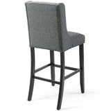 Baronet Bar Stool Upholstered Fabric Set of 2 - BUILDMYPLACE