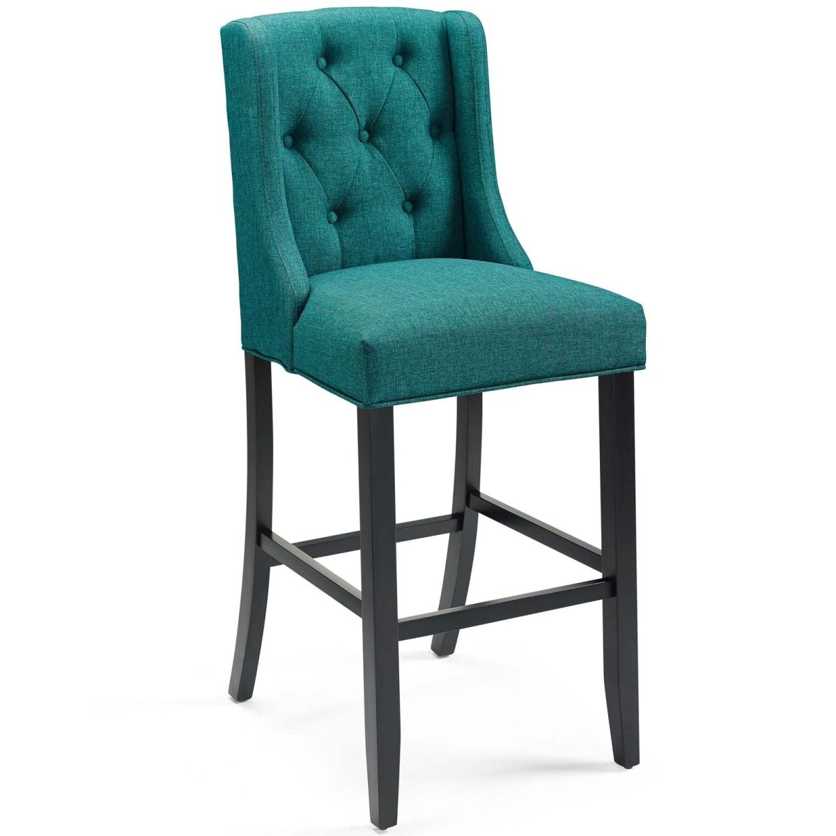 Baronet Bar Stool Upholstered Fabric Set of 2 - BUILDMYPLACE