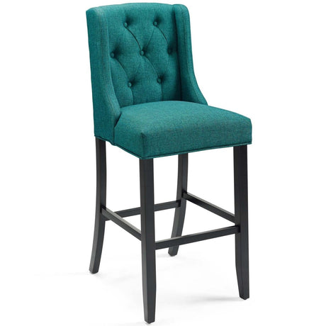 Baronet Bar Stool Upholstered Fabric Set of 2 - BUILDMYPLACE