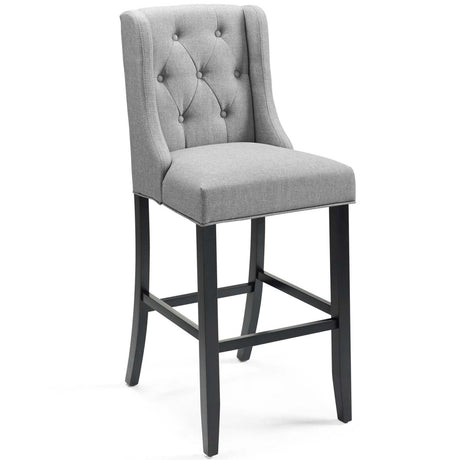 Baronet Bar Stool Upholstered Fabric Set of 2 - BUILDMYPLACE