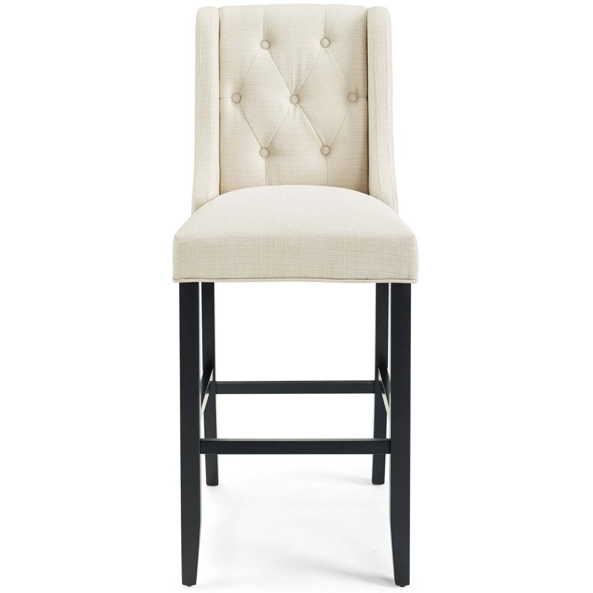 Baronet Bar Stool Upholstered Fabric Set of 2 - BUILDMYPLACE