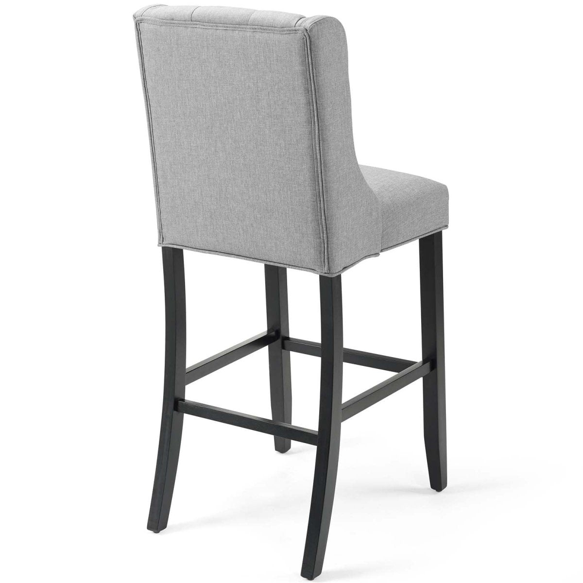 Baronet Bar Stool Upholstered Fabric Set of 2 - BUILDMYPLACE