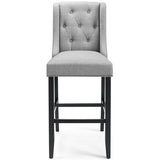 Baronet Bar Stool Upholstered Fabric Set of 2 - BUILDMYPLACE