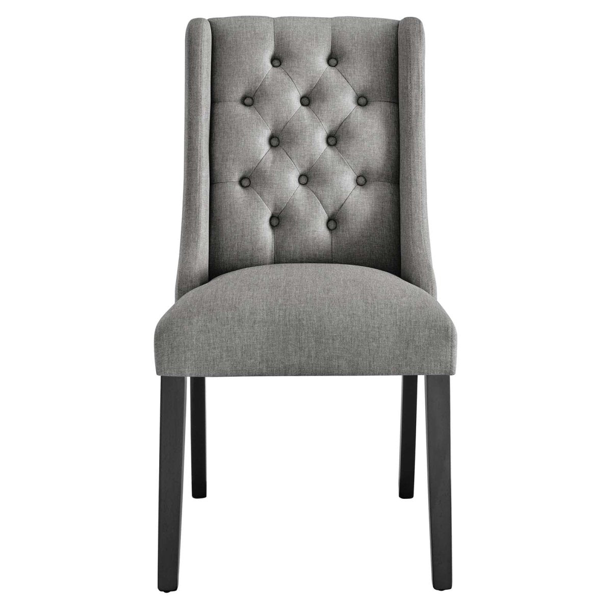 Baronet Button Tufted Fabric Dining Chair - BUILDMYPLACE