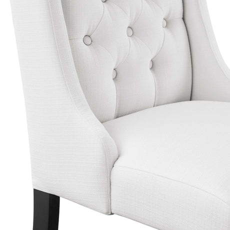 Baronet Button Tufted Fabric Dining Chair - BUILDMYPLACE