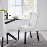 Baronet Button Tufted Fabric Dining Chair - BUILDMYPLACE