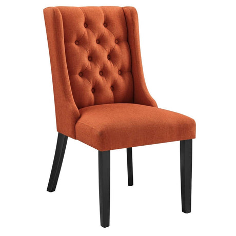 Baronet Button Tufted Fabric Dining Chair - BUILDMYPLACE
