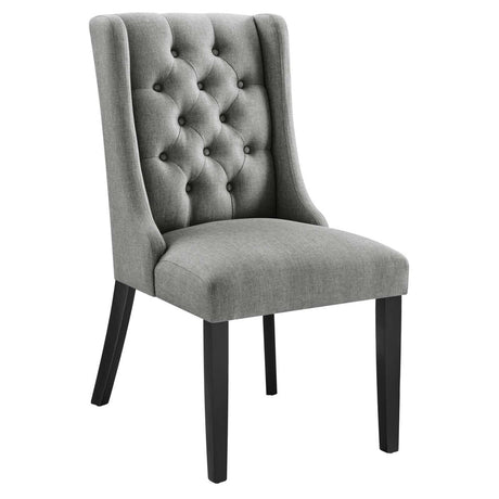 Baronet Button Tufted Fabric Dining Chair - BUILDMYPLACE