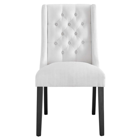 Baronet Button Tufted Fabric Dining Chair - BUILDMYPLACE