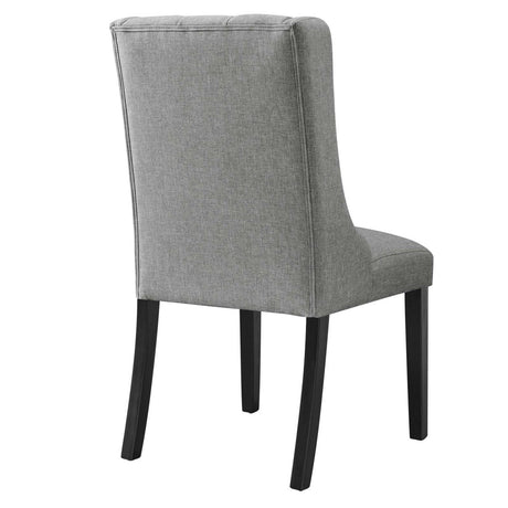 Baronet Button Tufted Fabric Dining Chair - BUILDMYPLACE