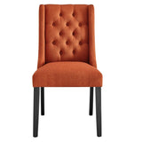 Baronet Button Tufted Fabric Dining Chair - BUILDMYPLACE