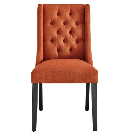 Baronet Button Tufted Fabric Dining Chair - BUILDMYPLACE