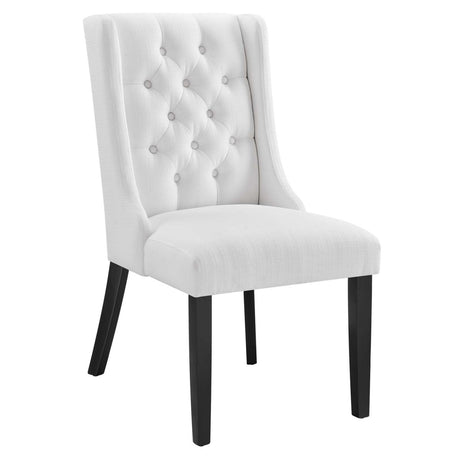 Baronet Button Tufted Fabric Dining Chair - BUILDMYPLACE