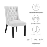 Baronet Button Tufted Fabric Dining Chair - BUILDMYPLACE