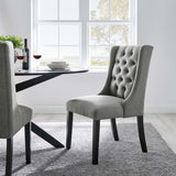 Baronet Button Tufted Fabric Dining Chair - BUILDMYPLACE