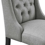 Baronet Button Tufted Fabric Dining Chair - BUILDMYPLACE